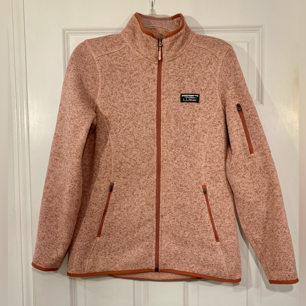 Women’s L.L. Bean Sweater Fleece Full Zip Jacket, Size Small